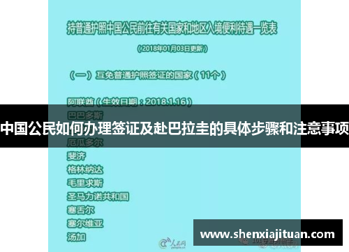中国公民如何办理签证及赴巴拉圭的具体步骤和注意事项